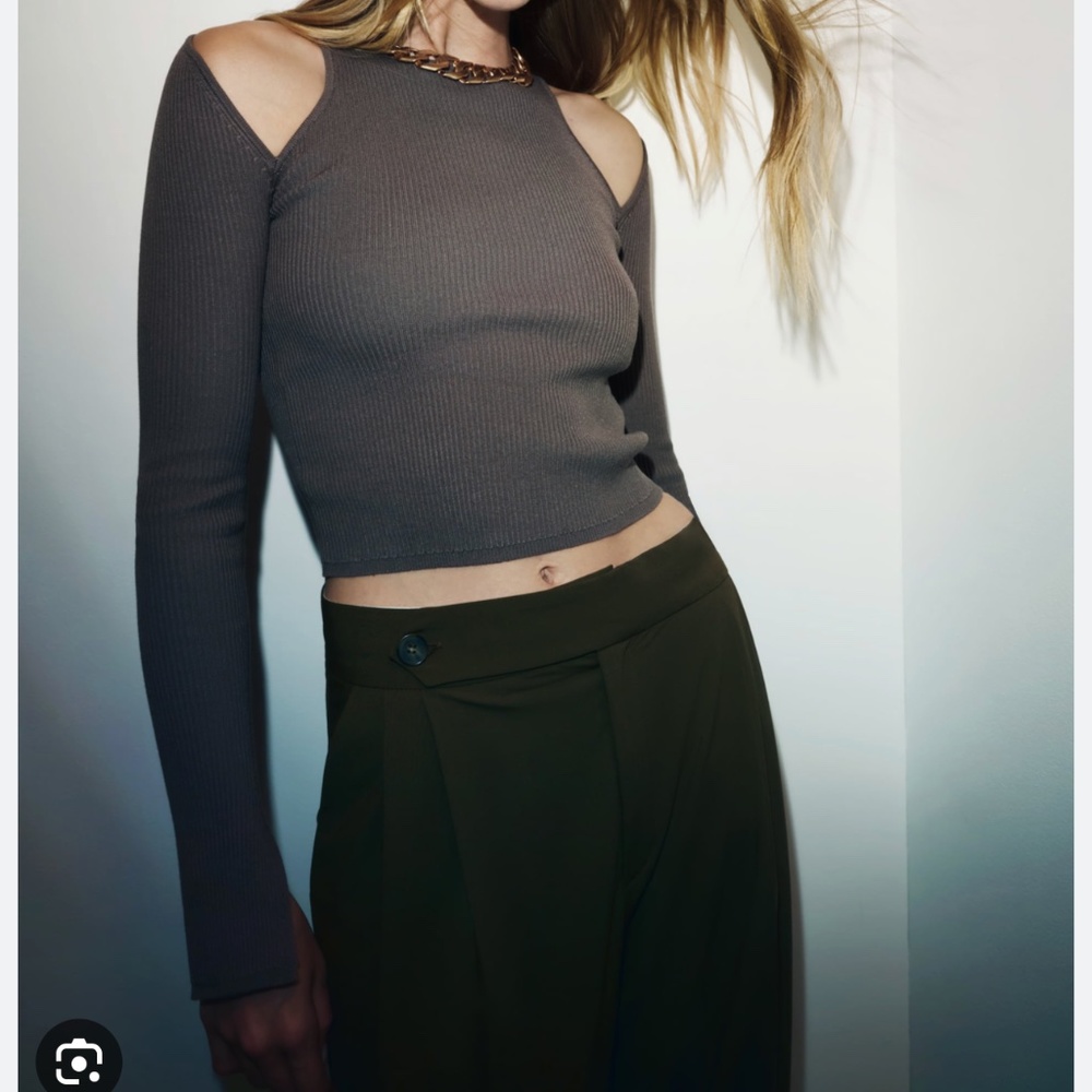 Zara cut out long sleeve
